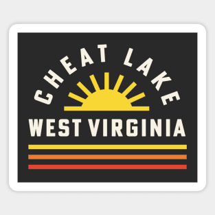 Cheat Lake West Virginia Camping Retro Vintage Sunshine Magnet